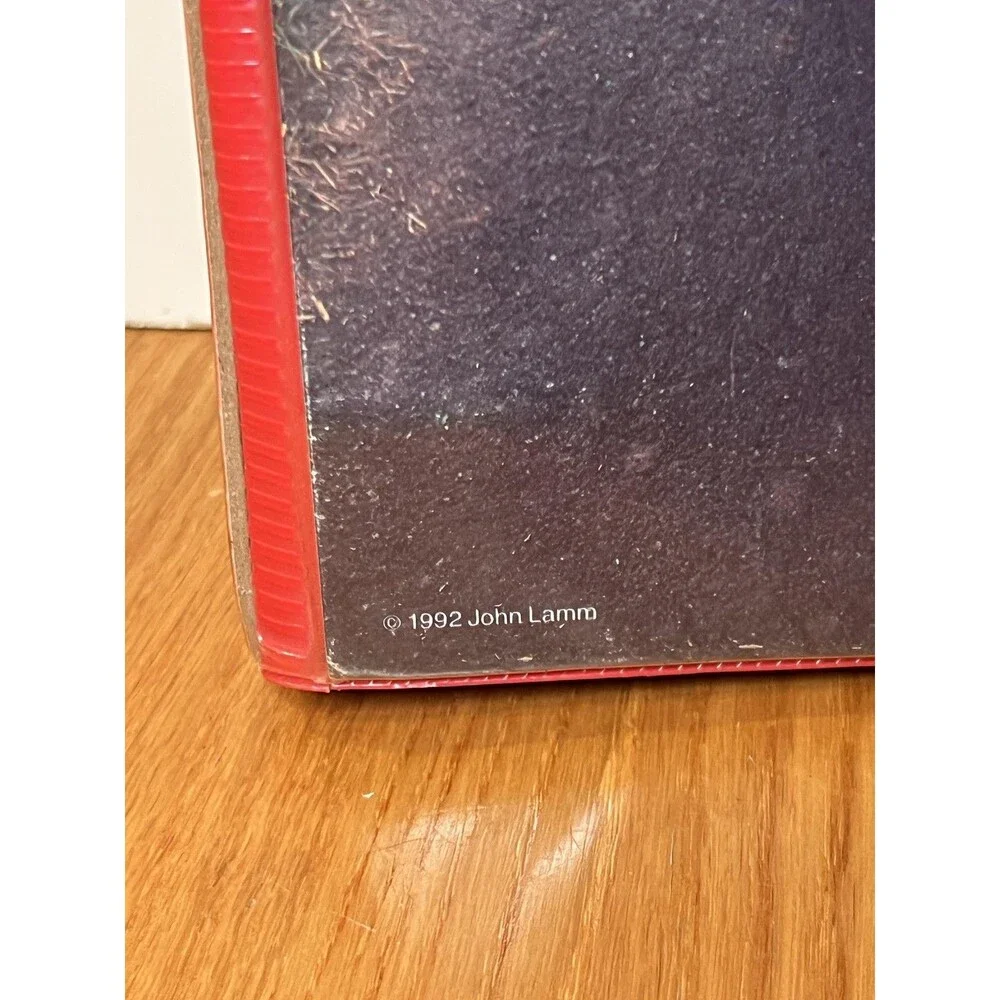 Vintage 1992 Mead Fast Lane Porsche 911 Turbo Car 3 Ring Binder Folder Notebook